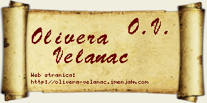 Olivera Velanac vizit kartica
